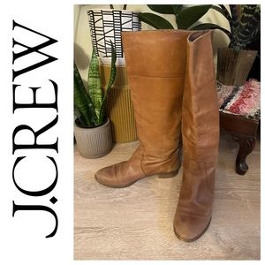 J.Crew brown leather riding boots 👢